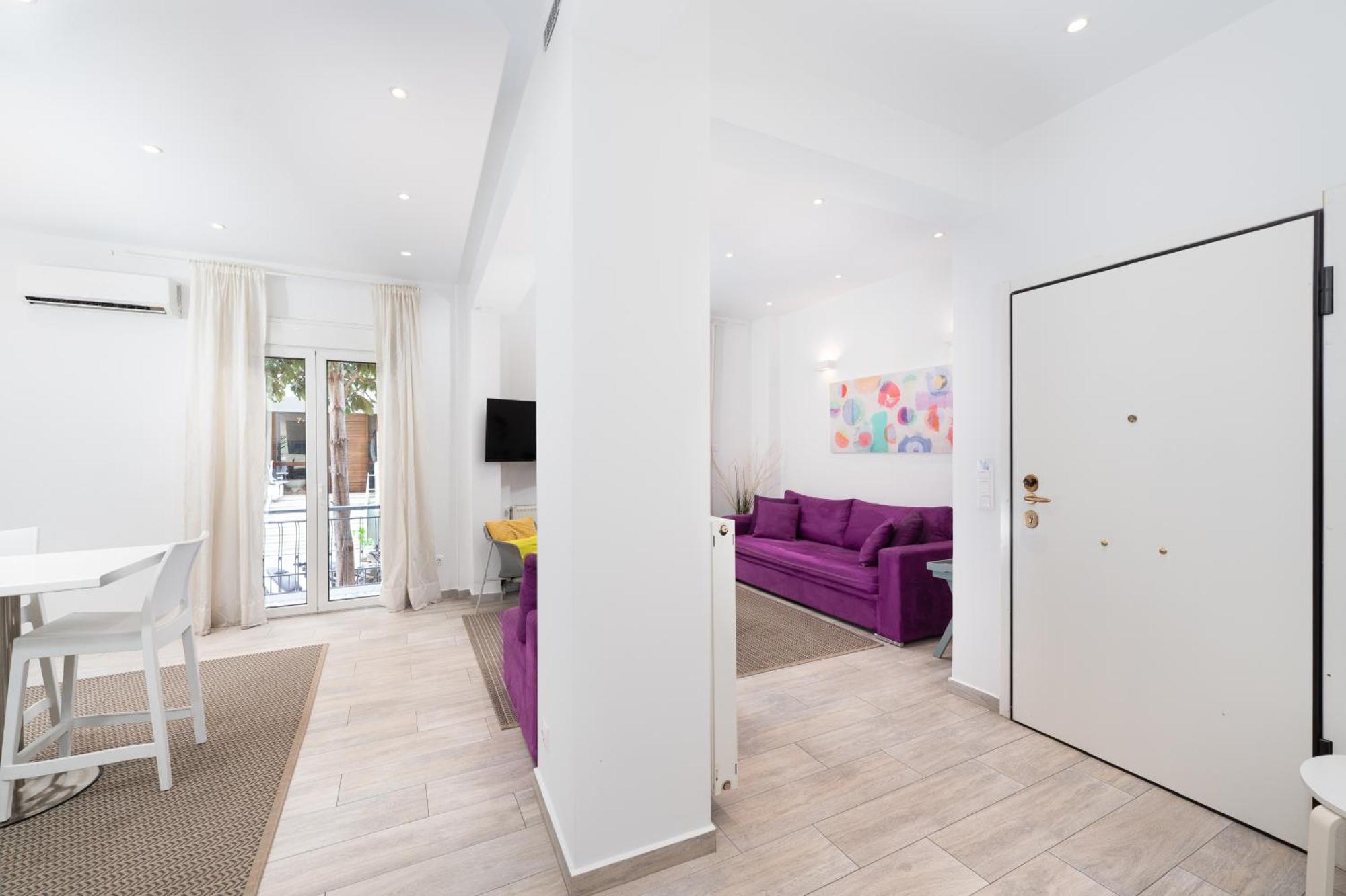 Spacious Modern Apartment In Athens Near Metro Esterno foto