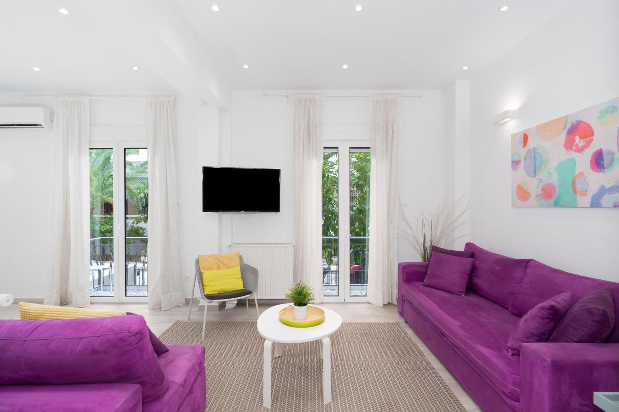 Spacious Modern Apartment In Athens Near Metro Esterno foto